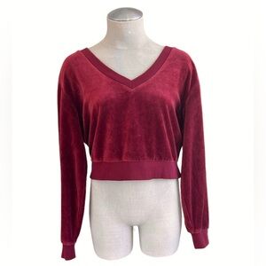 RVCA Velour Pullover Sweater Size Small